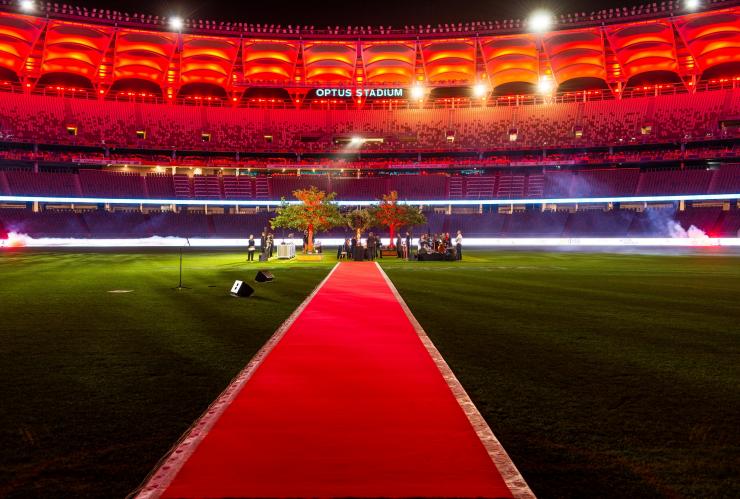 Optus Stadium Dinner on the Ground, Perth, Western Australia © Tourism Australia Optus Stadium Dinner on the Ground, Perth, Western Australia © Tourism Australia