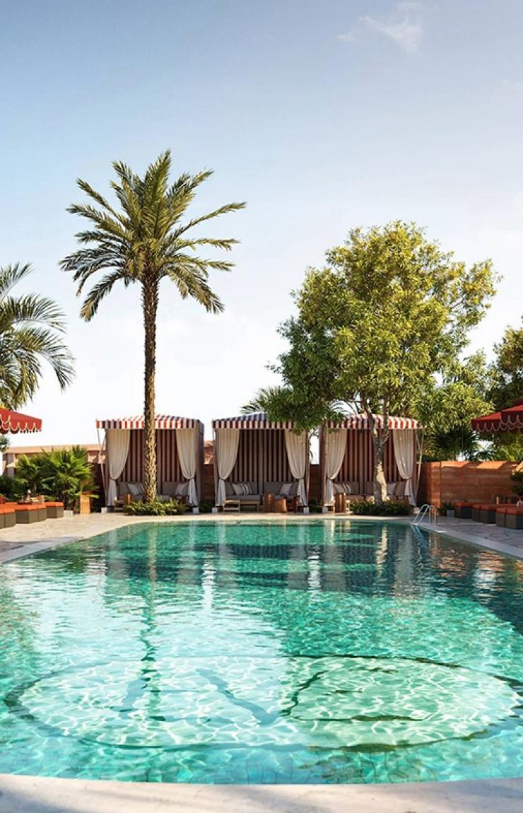 The EVE Hotel Sydney rooftop garden with pool, Sydney, New South Wales © TFE Hotels