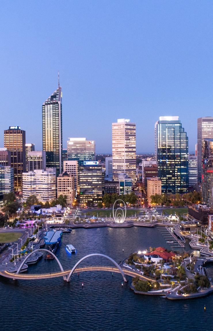 Aerial view of Perth, Western Australia © Tourism Australia