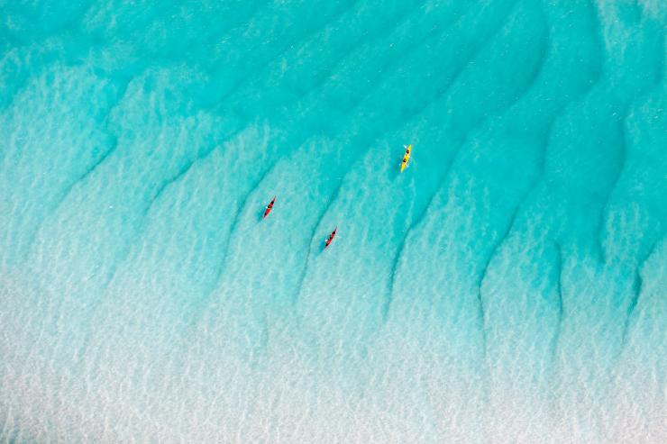 Kayaking at Whitehaven Beach, Whitsundays Islands, Queensland © Tourism Whitsundays