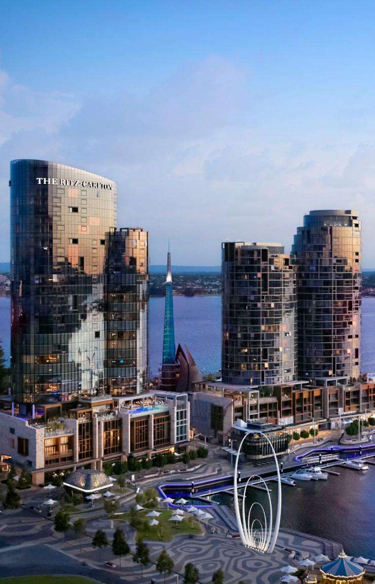 西澳大利亚州，珀斯，伊丽莎白码头，珀斯丽思卡尔顿酒店 © 珀斯丽思卡尔顿酒店版权所有